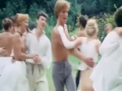 Amazing party in the garden turns into giant fuckfest with lustful white cuties